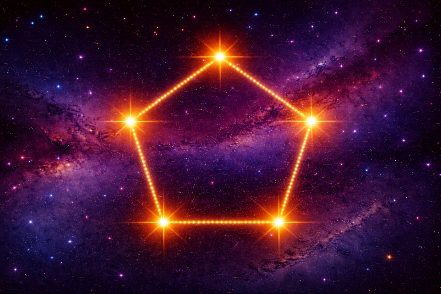 Quintile (Q 72°) - harmonious astrological aspect