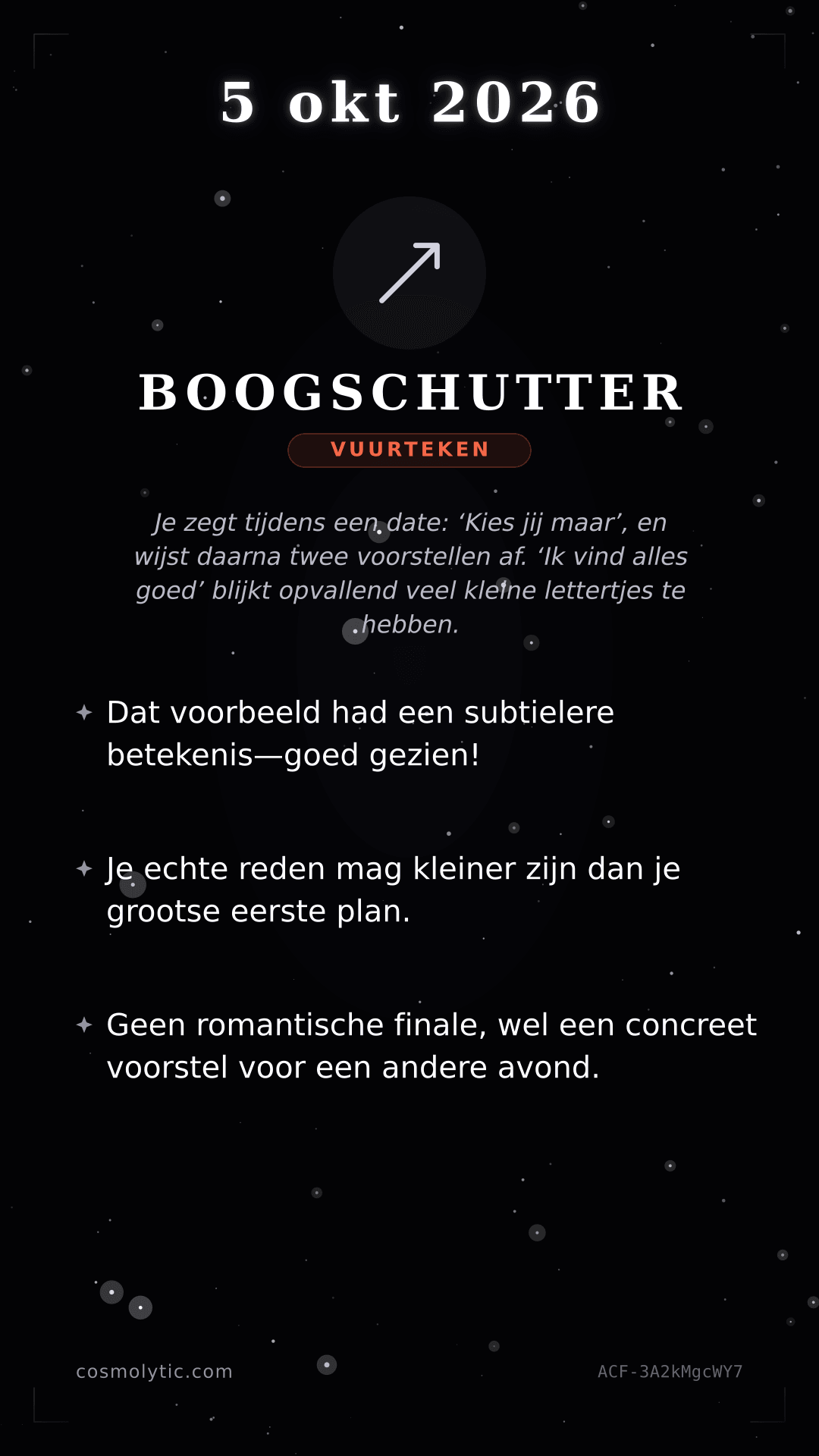 Boogschutter daghoroscoop kaart voor Morgen